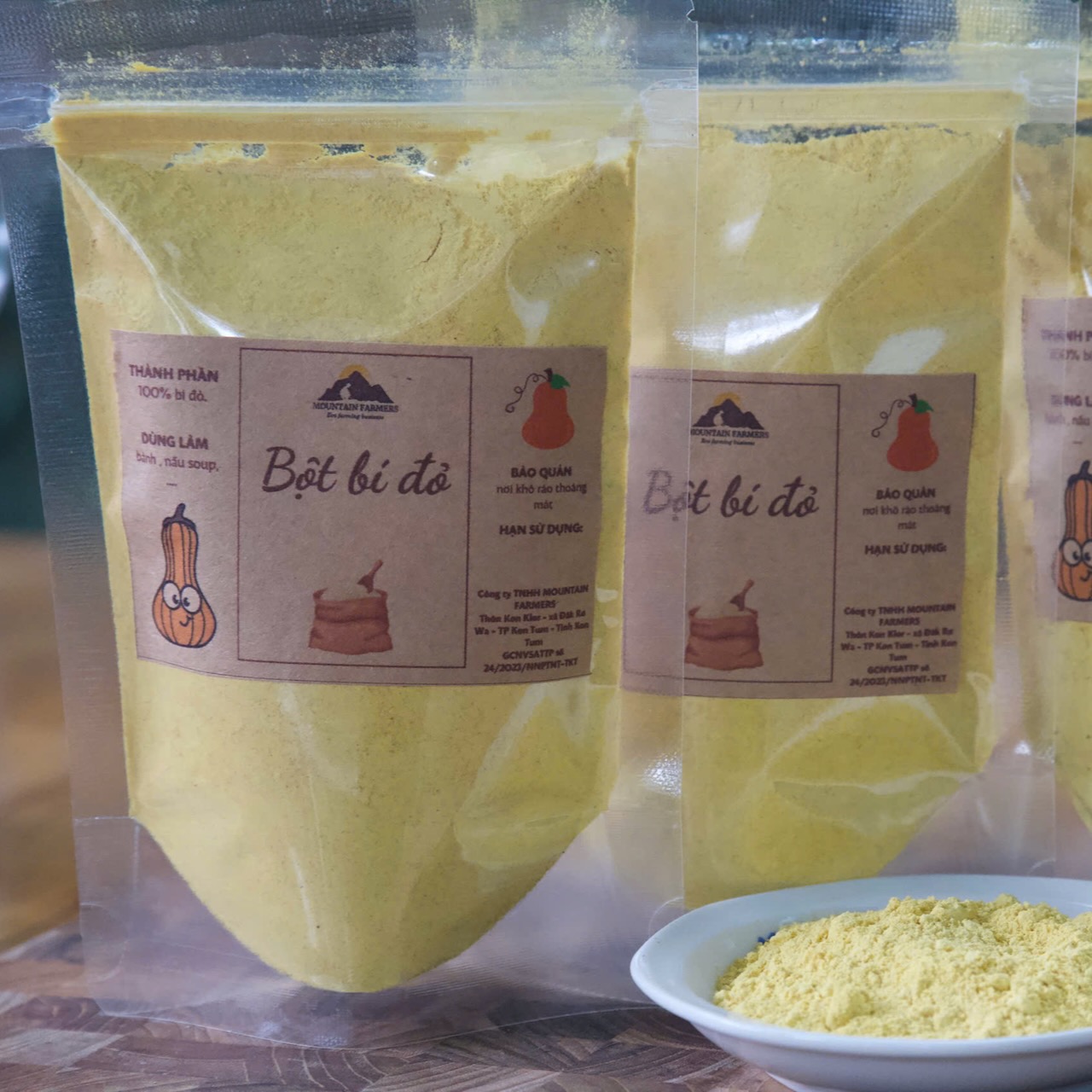bột bí đỏ