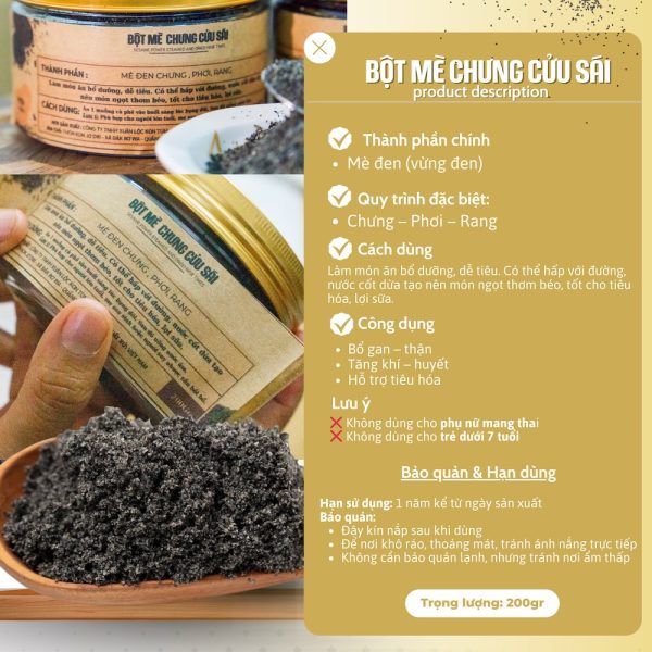 bột mè đen cửu sái