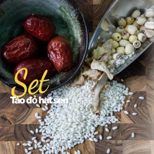 combo - cháo táo đỏ hạt sen