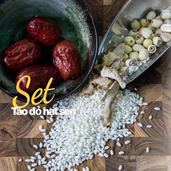 combo - cháo táo đỏ hạt sen