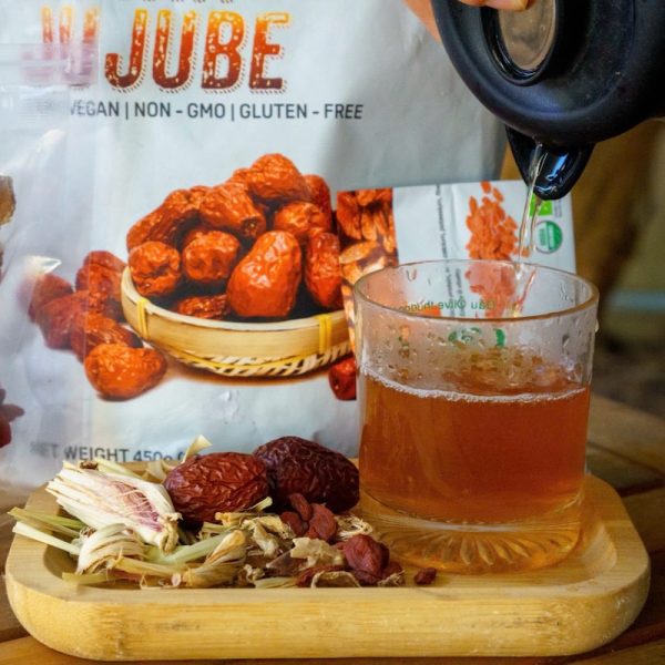 combo - trà gừng, xà, táo đỏ, và kỷ tử