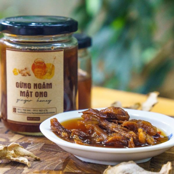 gừng lát ngâm mật ong rừng