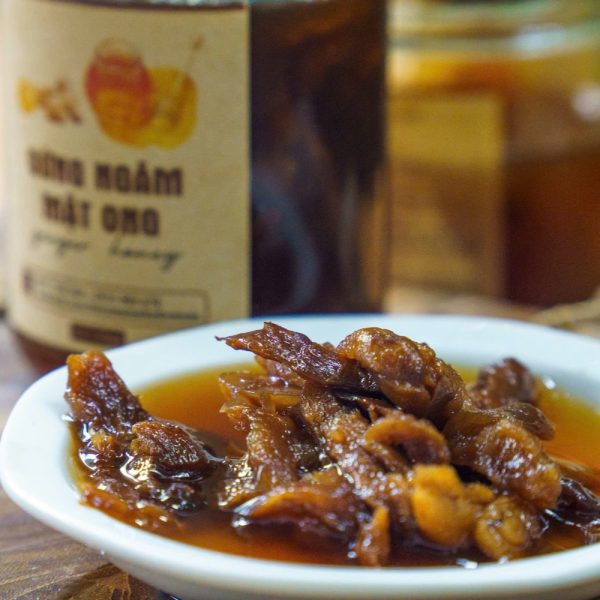 gừng lát ngâm mật ong rừng