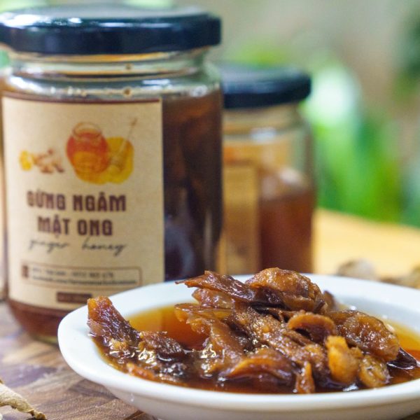gừng lát ngâm mật ong rừng