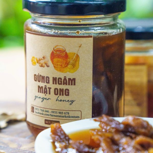 gừng lát ngâm mật ong rừng
