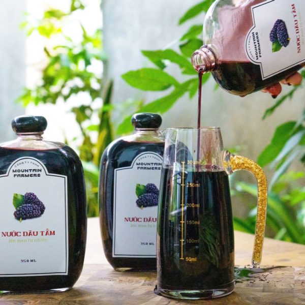 nước dâu tằm lên men truyền thống