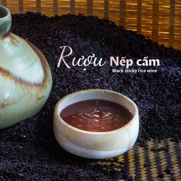 rượu nếp cẩm men truyền thống