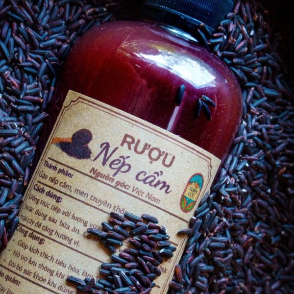 rượu nếp cẩm men truyền thống